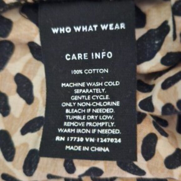 Cheetah Print Shirtdress Medium - Picture 7 of 9